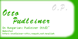 otto pudleiner business card